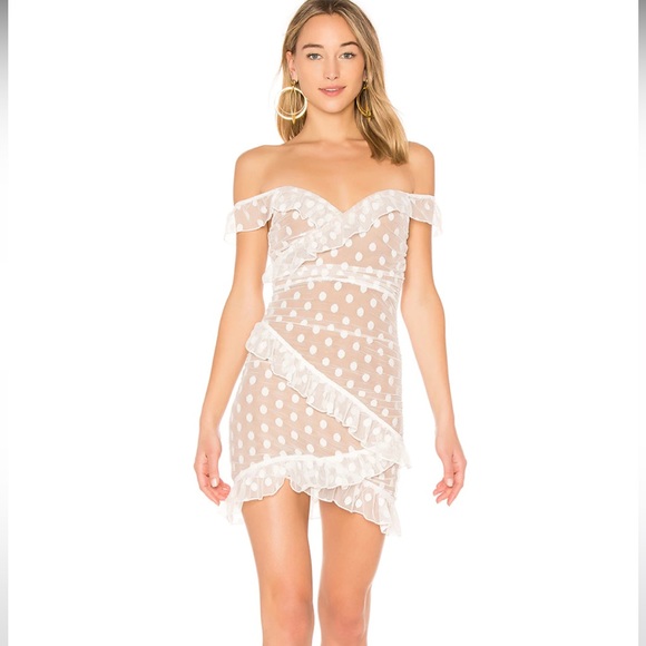 MAJORELLLE Bandit Dress in White - Picture 1 of 4
